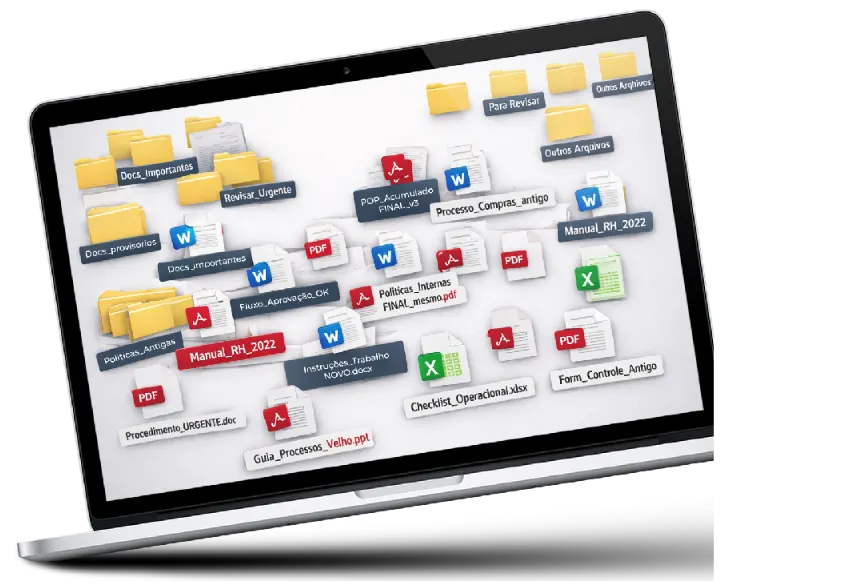 Base de conhecimento da Inbix em um notebook
